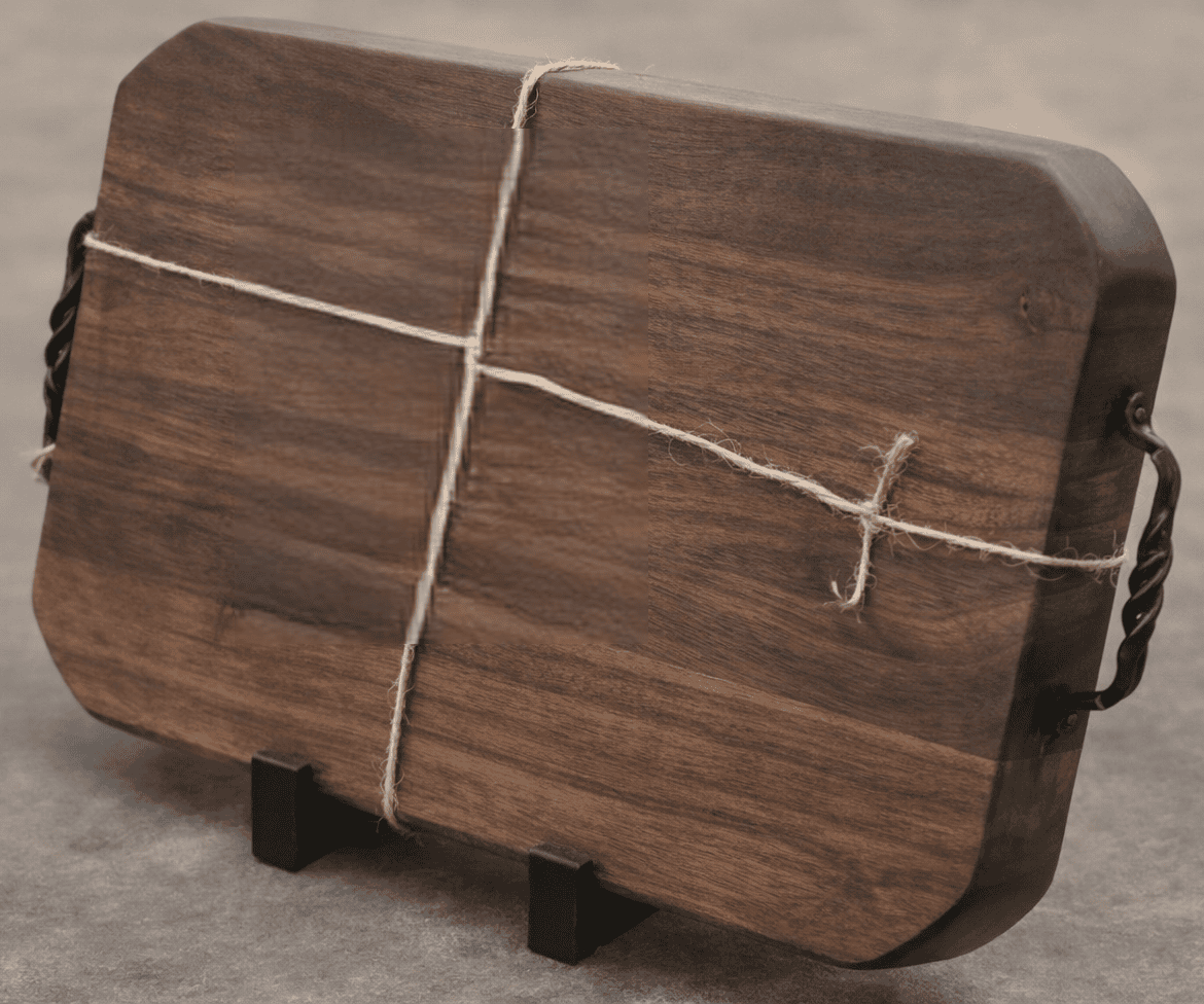 All*En Crafts™ Sous Chef Size Black Walnut HD Cutting Board